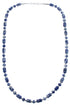 Southwest Dumortierite Authentic Sterling Silver Bead Necklace BX119848